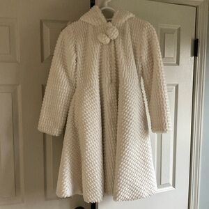 Girls Dress Coat size 12 faux fur